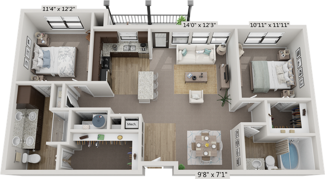 Unit 4203 4203 floor plan